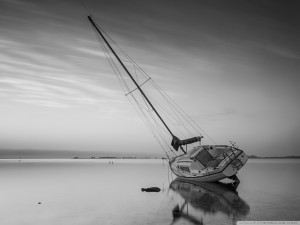 Aground